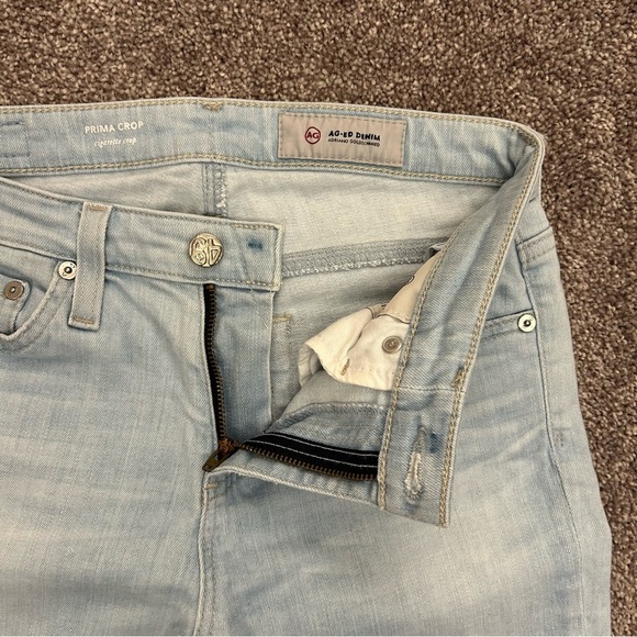 AG Adriano Goldschmied Women's Jeans Size 25 Blue Denim Prima Cigarette Crop EUC - Picture 5 of 16
